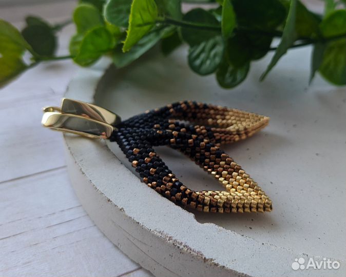 Серьги из бисера