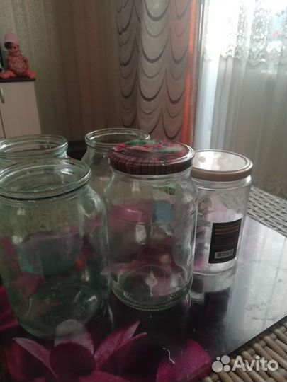 Стеклянные банки 0,4л,0 5 л, 0,7л,1л,2л,3л, много