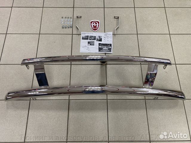 Защита переднего бампера Volkswagen Touareg 2003+