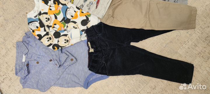 Вещи пакетом на мальчика 80 86 92