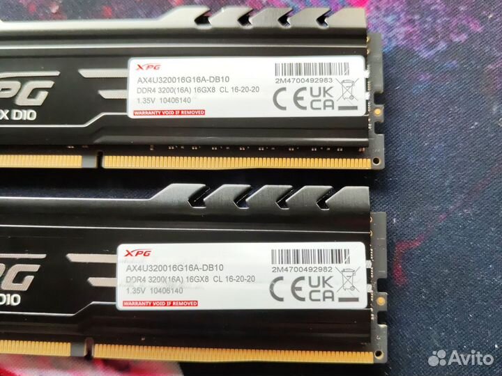 XPG 32GB DDR4 3200MHz (16+16)