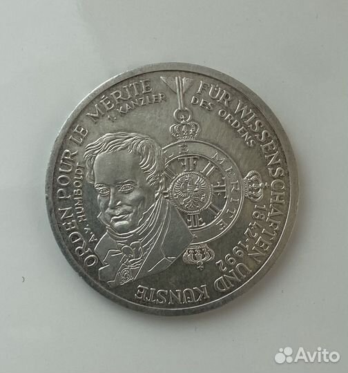 Оригинал. Серебрянная монета 10 марок германия