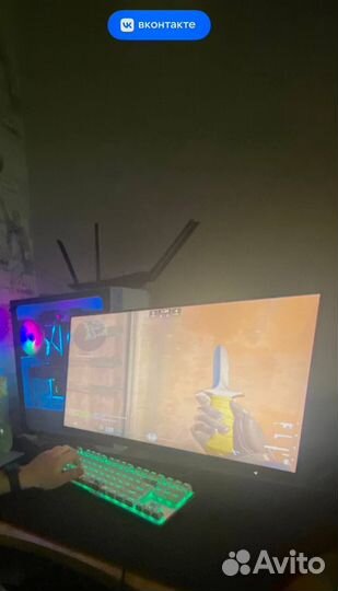 Игровой компьютер с монитором полный комплект