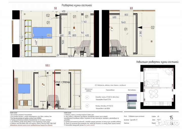 Дизайн интерьера, планировочное решение