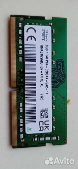 Оперативная память для ноутбука ddr4 8gb