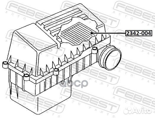 Фильтр воздушный 2342-004 2342-004 Febest