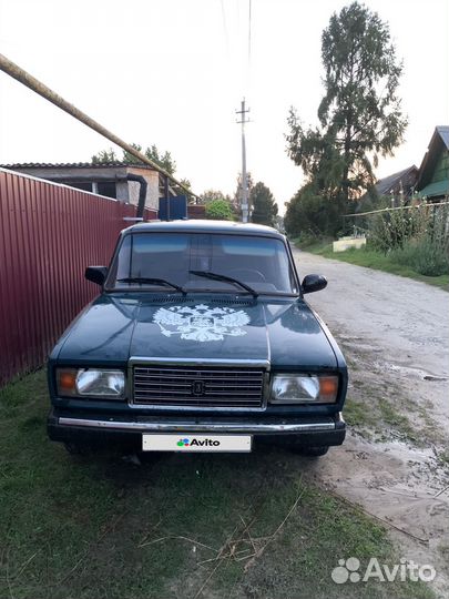 ВАЗ 2107 1.6 МТ, 2000, битый, 56 400 км