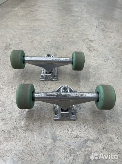 Подвески для скейта independent + колеса spitfire