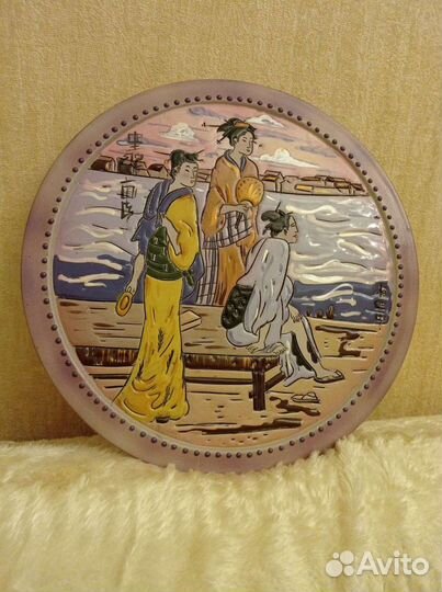 Декоративное панно керамика ручная работа