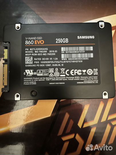 Ssd Samsung 860 EVO 250gb