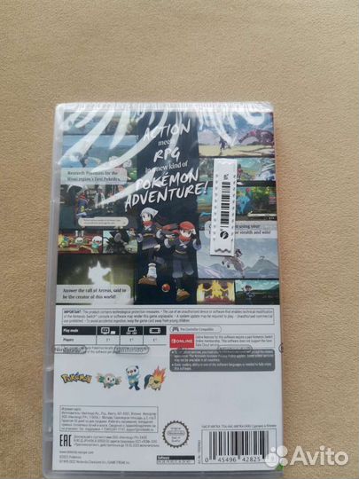 Новая Nintendo switch Pokemon Arceus в пленке силд