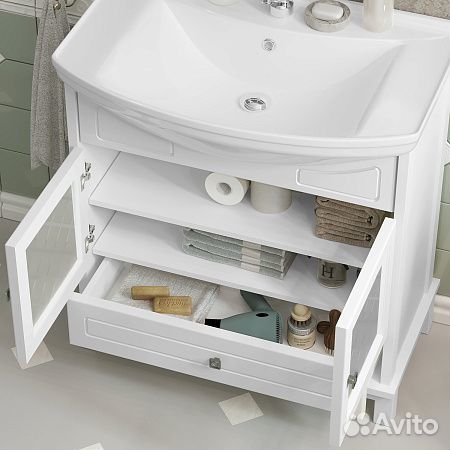 Тумба opadiris Омега 75 бел мат Kirovit Стиль