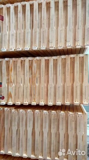 Навощенные гнездовые рамки для улья,300 мм, Дадан