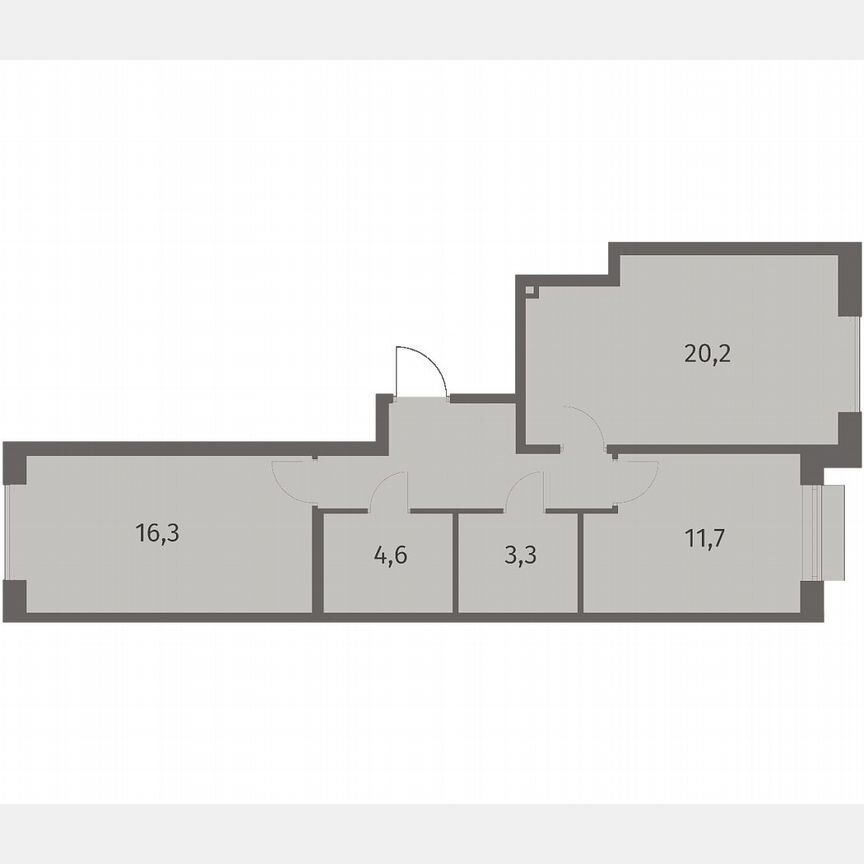 2-к. квартира, 64 м², 7/8 эт.