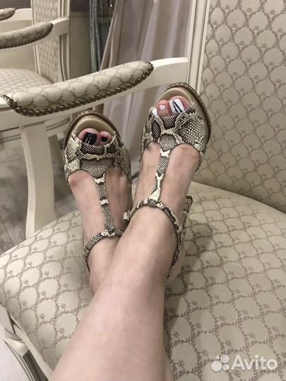 Туфли летние на платформе