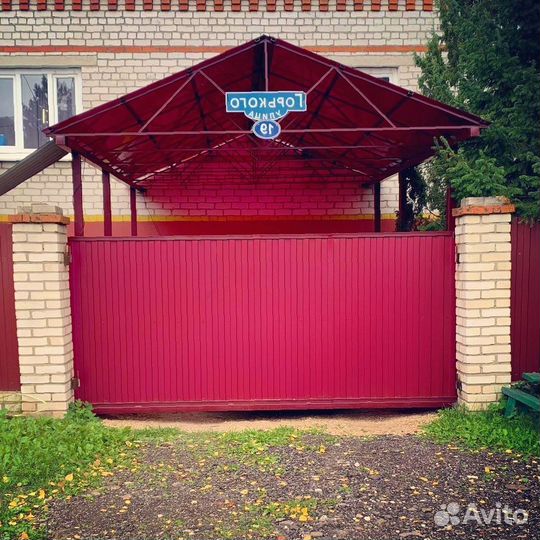 Установка откатных ворот