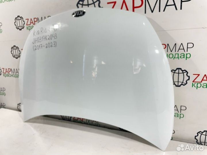 Капот Kia Rio 4 FB дорестайлинг 2017-Нв