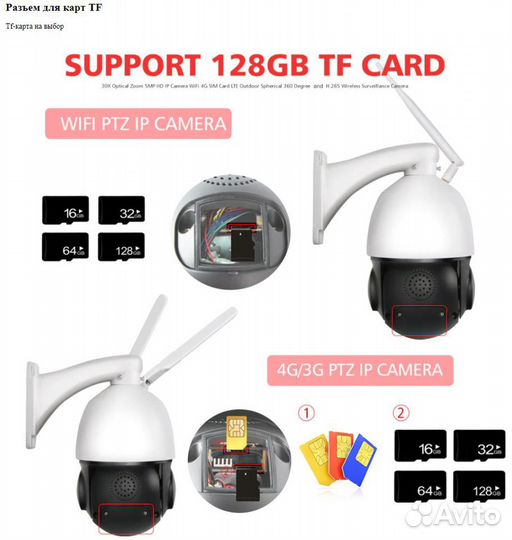 Boavision 5Mp 30x PTZ wifi IP камера бу гарантия