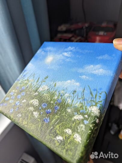 Картина маслом на холсте 15*15