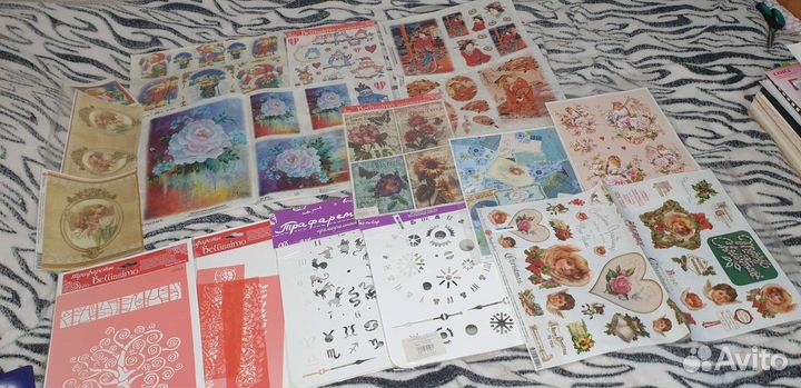 Декупажная карта и трафареты