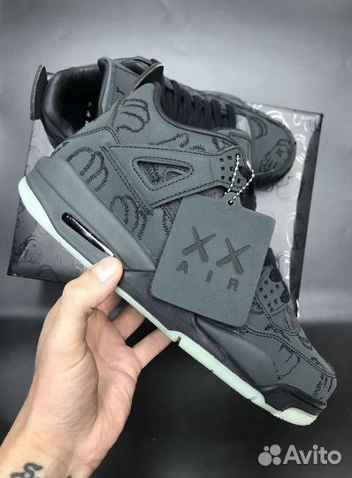 Кроссовки Nike Air Jordan 4 Black Kaws