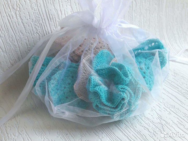 Мочалка и салфетки спа-набор новый