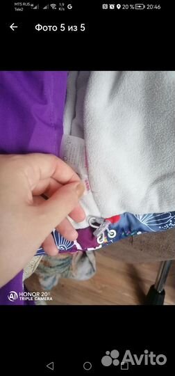 Зимний костюм на девочку 86