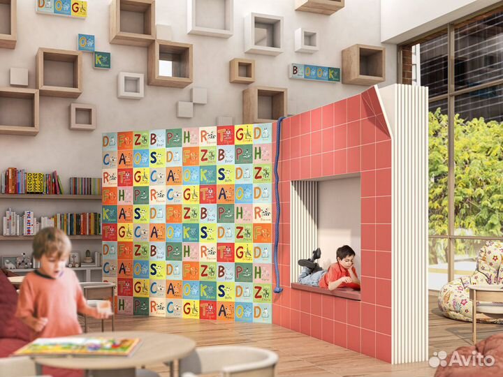 Керамическая плитка Калейдоскоп розовый темный мат