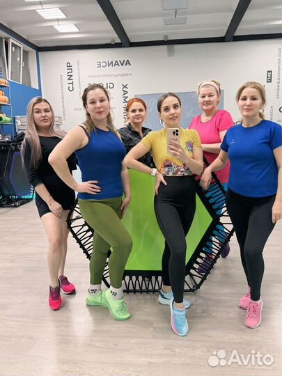 Фитнес на мини батутах