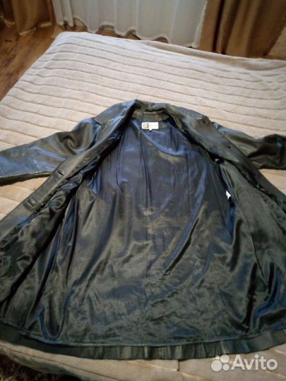 Кожаный плащ(трапеция)