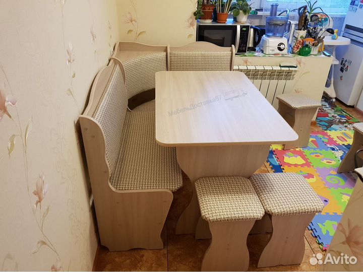 Комплект Кухонный (Скамья Угловая+Стол+Табурет2шт)