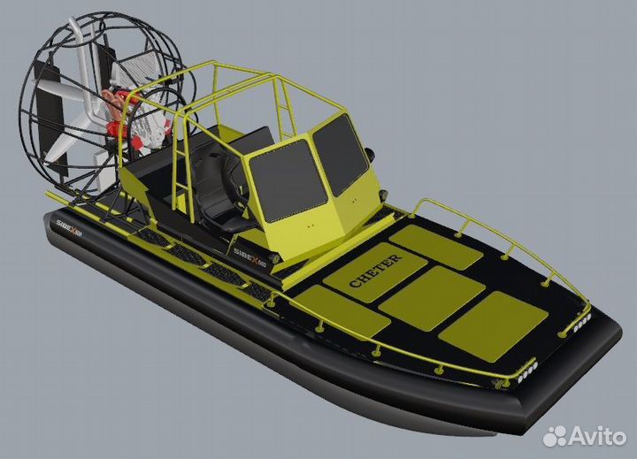 Аэролодка SibEX Cheater 300 л.с Турбо Рестайлинг