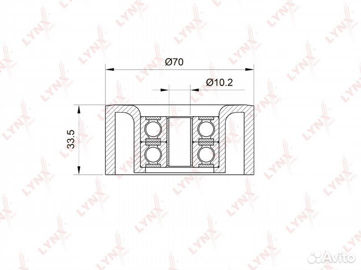 Ролик натяжной Nissan Qashqai/Tiida 1.6 07