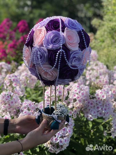 Декор, декоративны воздушный шар с корзиной