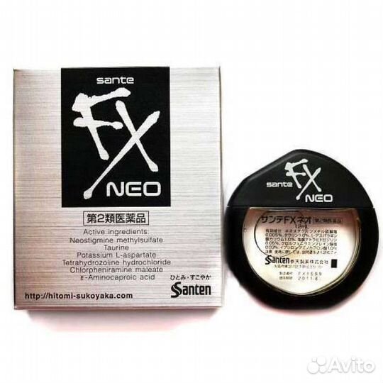 Японские капли для глаз Sante FX Neo