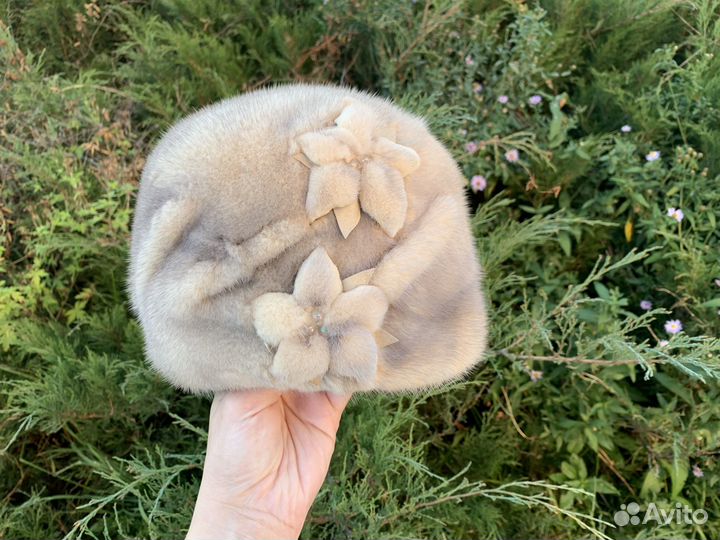 Меховая норковая шапка