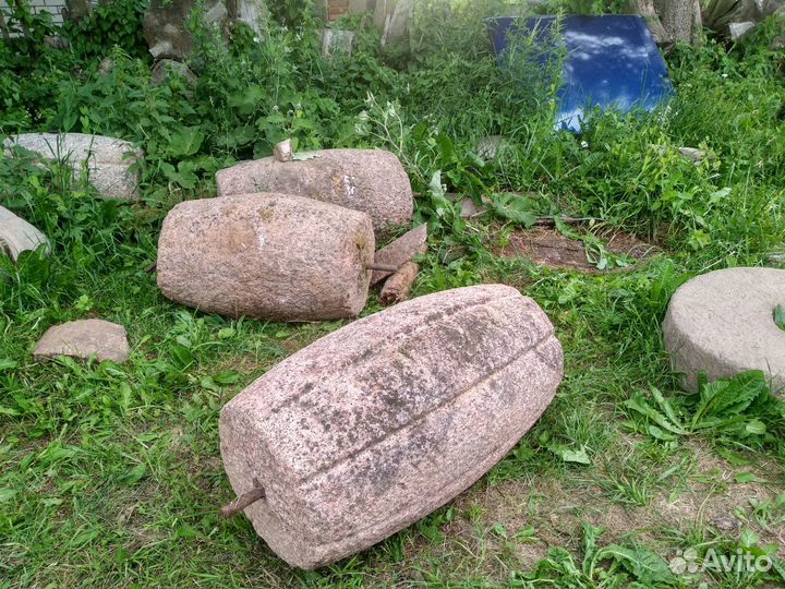 Прикатыватель льна старина искусственный камень