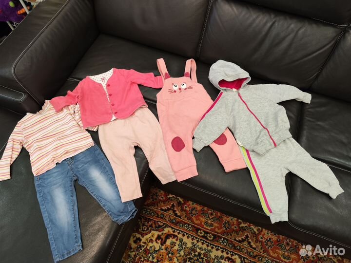 Вещи пакетом для девочки от 6 мес до 2х лет