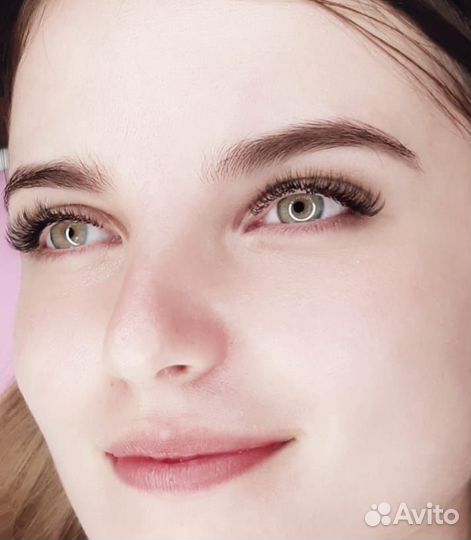 Наращивание ресниц. Пудровое напыление(брови,губы)