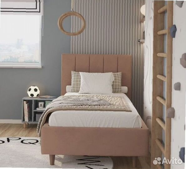 Односпальная мягкая кровать