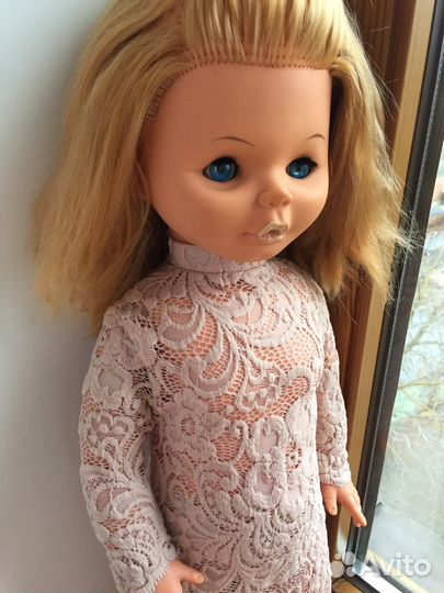 Платье из гипюра для куклы гдр 60 см