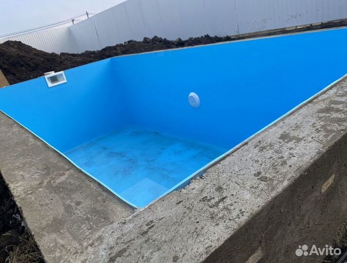 Полипропиленовая чаша (бассейн) 7м*3м*1,5м