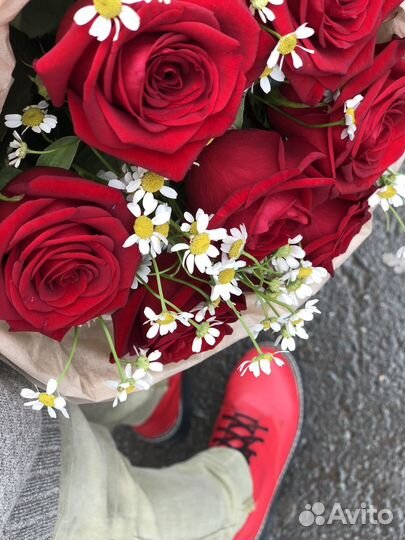 Букет из красной розы