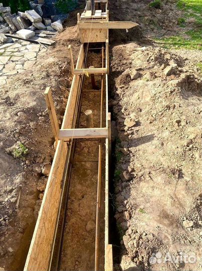 Фундамент под ключ Отмостка Бетонные работы