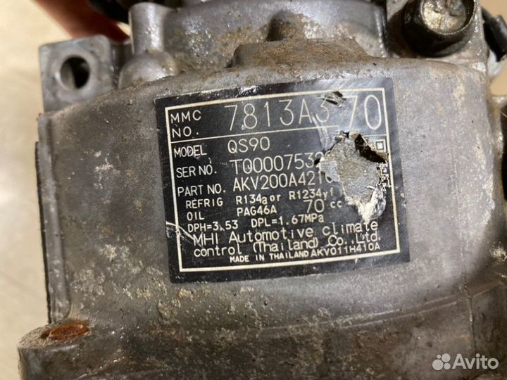 Компрессор кондиционера Mitsubishi Outlander 3
