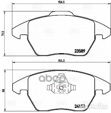 Колодки торм. для а/м Peugeot 208 (12) /308 (07