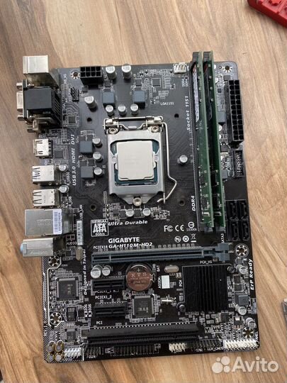 Core i5 7500, GA-H110M-HD2, 8Gb озу