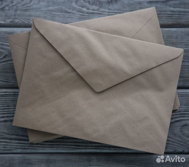 Крафт конверты размер С5