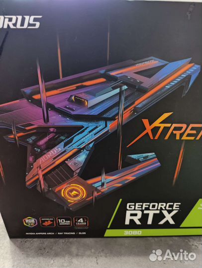 Видеокарта aorus RTX 3080 xtreme waterforce
