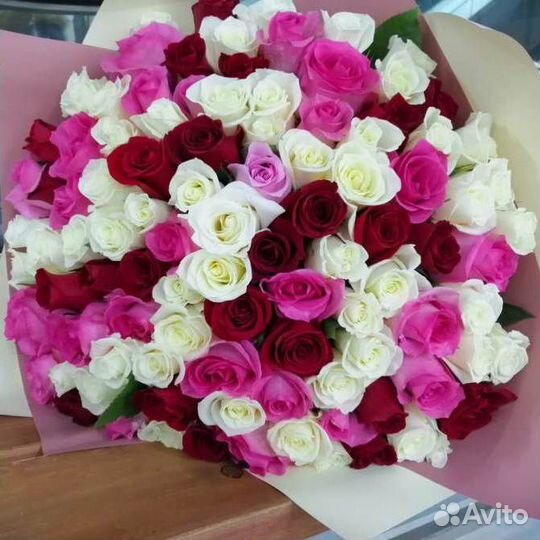 Букет из 101 розы «Мариуполь»